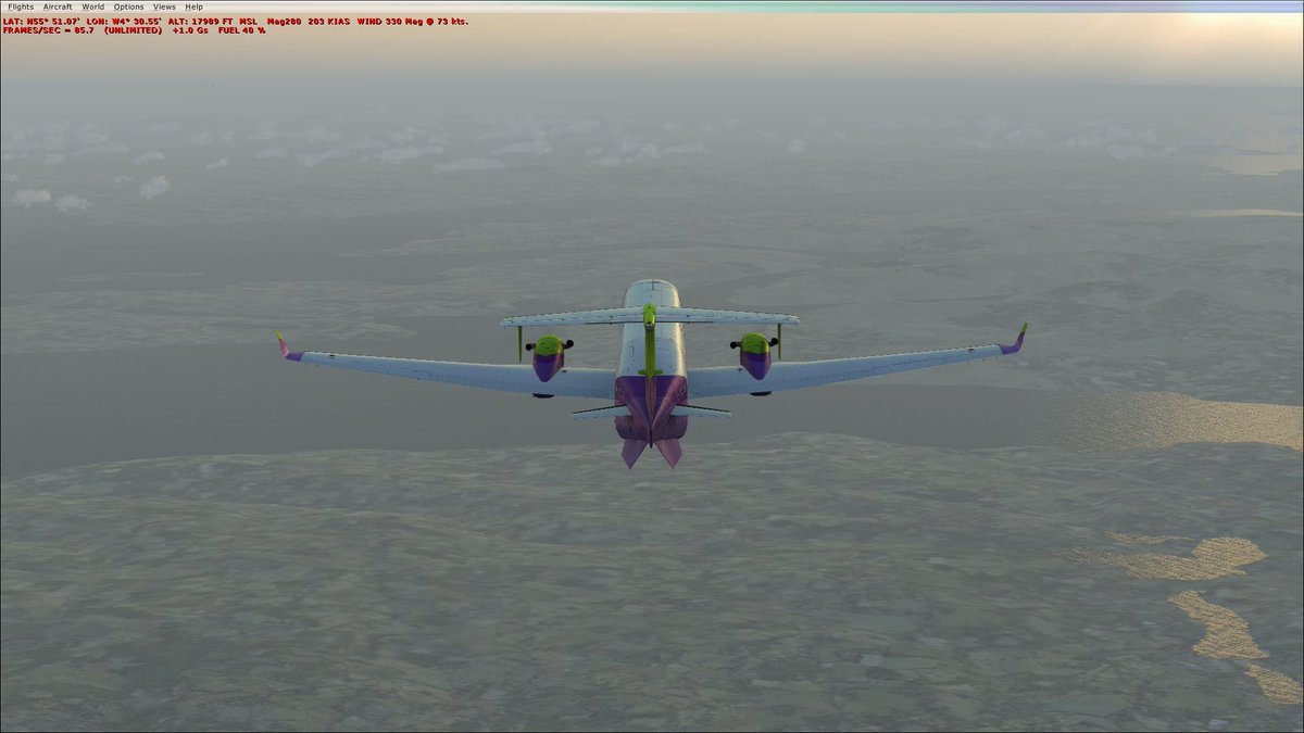WerdnaKcep's tweet photo. A quiet evening flight to #EIDL from #EGPH in #FSX. Interesting landing as ILS didn't pick up glidescope #greasedit https://t.co/VlNG3q1lqd