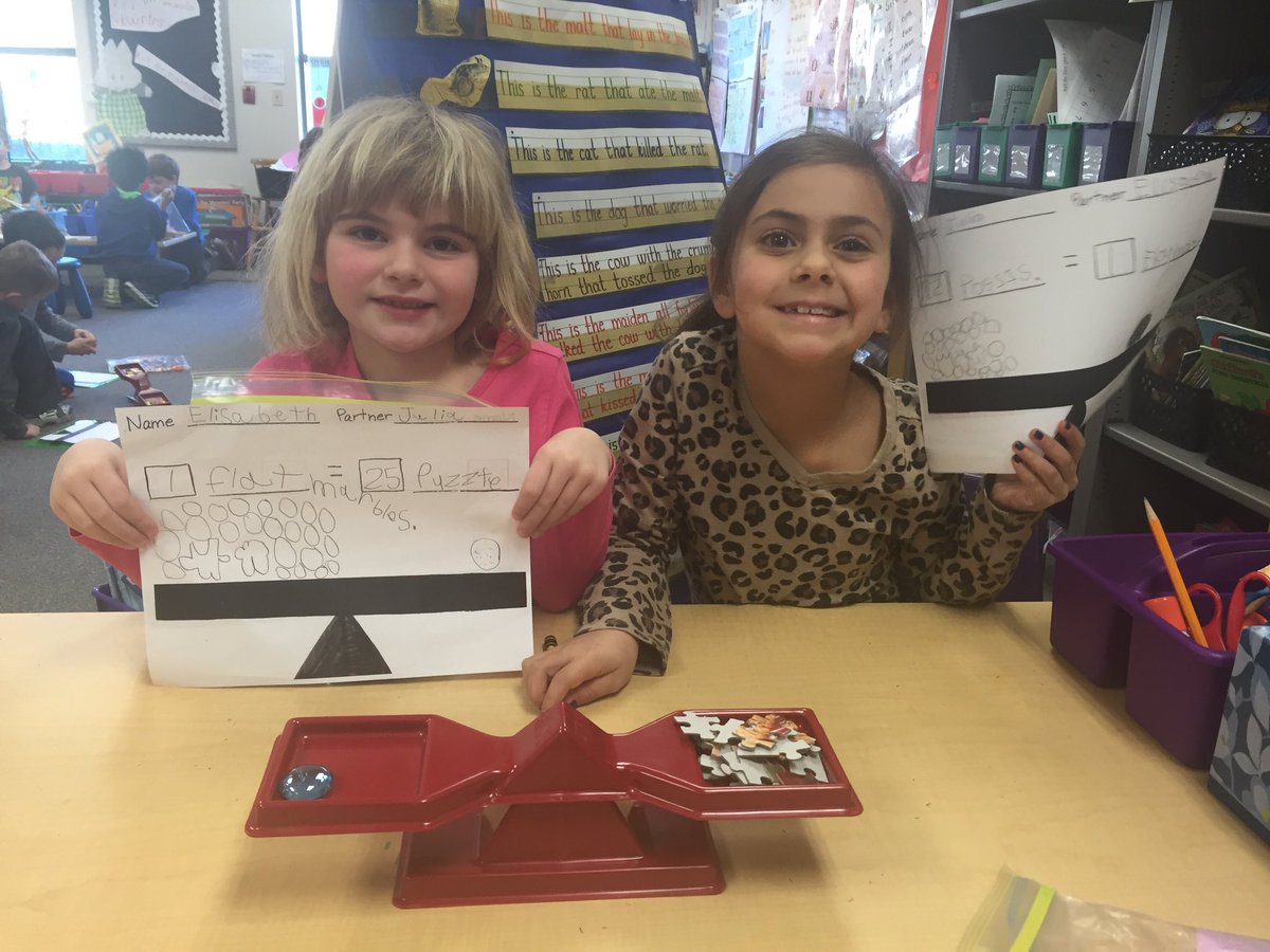 MaureenKno's tweet photo. After comparing weights, we worked to make our scales balance. So much to think about! https://t.co/b05S20hUgB