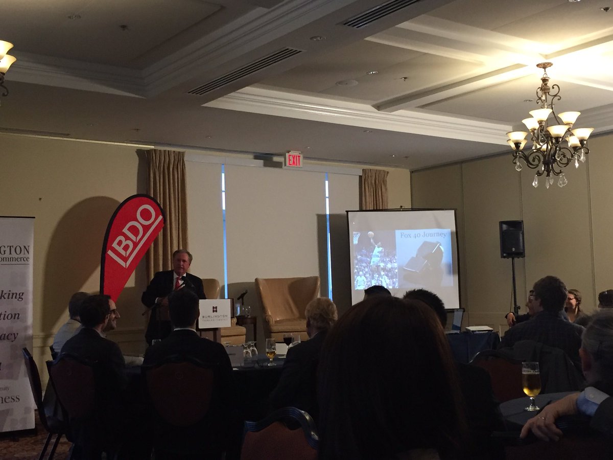 seferiandesign's tweet photo. #RonFoxcroft "you have got to be seen as the hardest working guy in the neighbourhood" #BurlYPN @burlingtoncofc https://t.co/TNA5q39YdZ