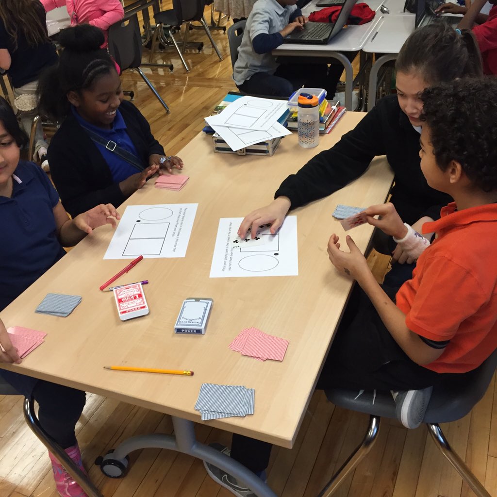 MonikaSF1's tweet image. #favorite These students draw cards, create decimals, and compare! @MrHilbelink @WBinstruction