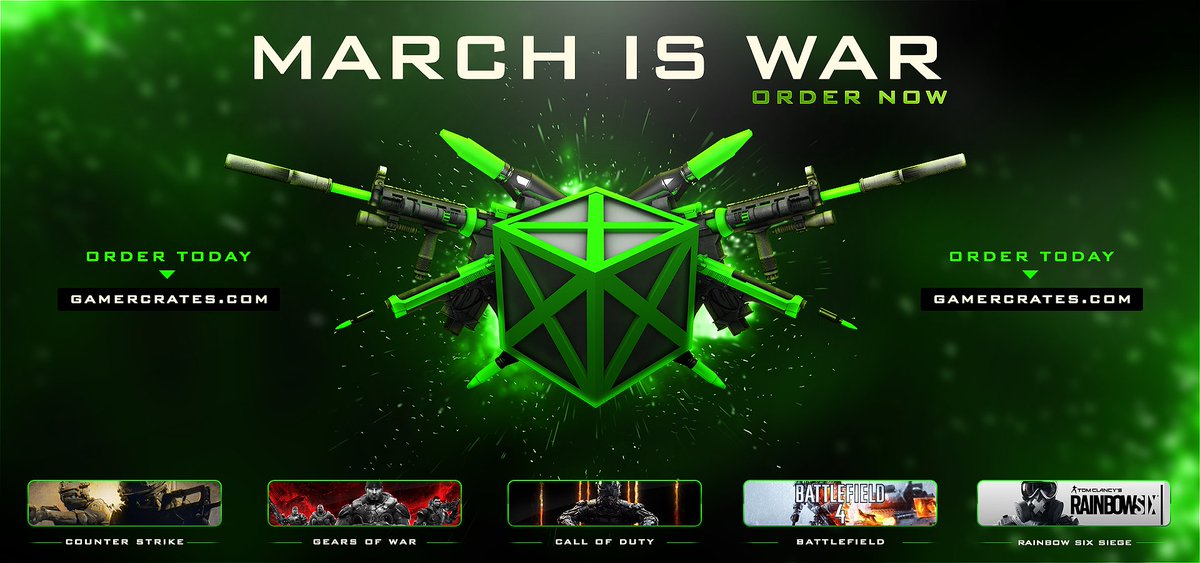 GamerCrates's tweet image. About 8 days left to get your WAR GamerCrate! gamercrates.com/pages/subscribe