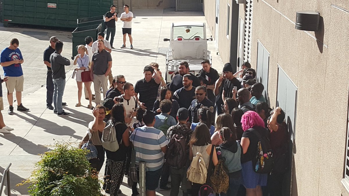 CollegeFix's tweet photo. Back entrace to theater blocked too. @yaf inside. https://t.co/0blHSrHk4e