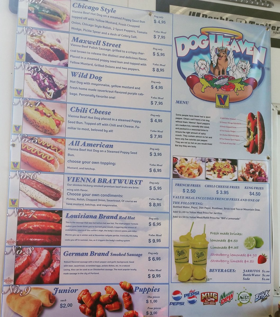 dogheavenhd's tweet photo. New Menu! Decisions decisions decisions... #CheckItOut #NewItems #TryThemAll https://t.co/MvDHYeZ4CN