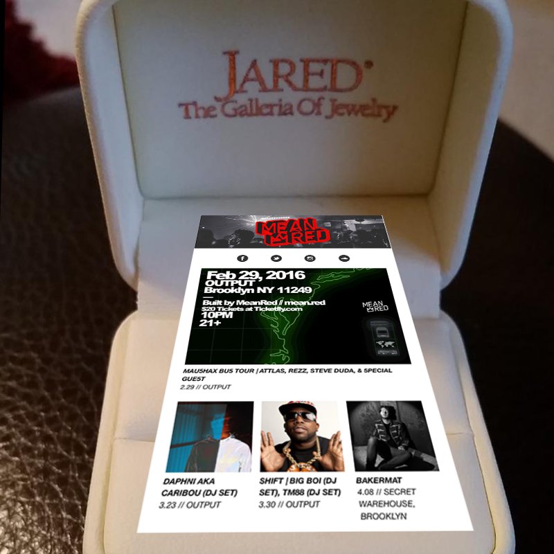 builtbymeanred's tweet photo. Internet: we just sent out our exciting weekly mailer, so #GoToJared and get engaged, srsly! https://t.co/hSUkHMzjfU