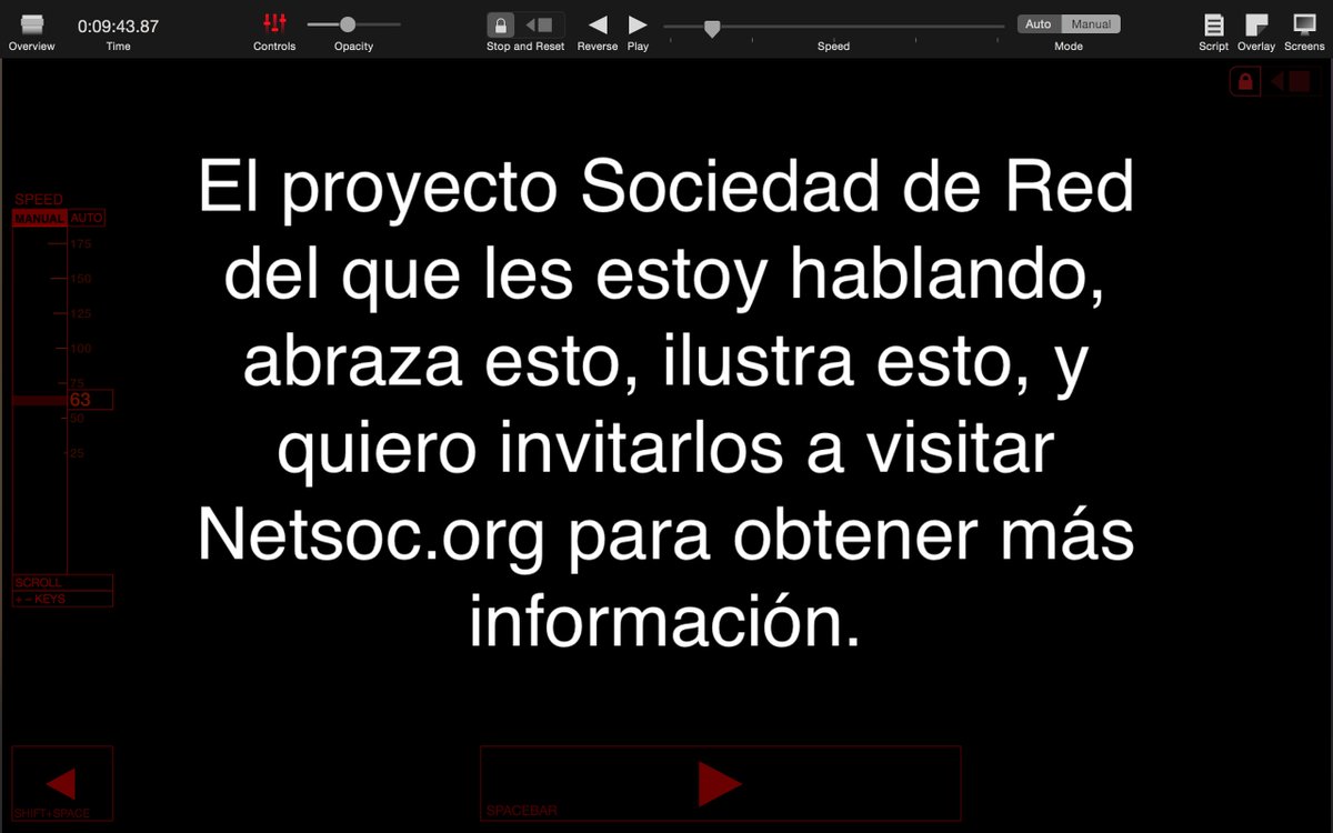 davidorban's tweet photo. I used a teleprompter to give the #netsoc talk in Spanish today! :) https://t.co/tKI2sMsxmN