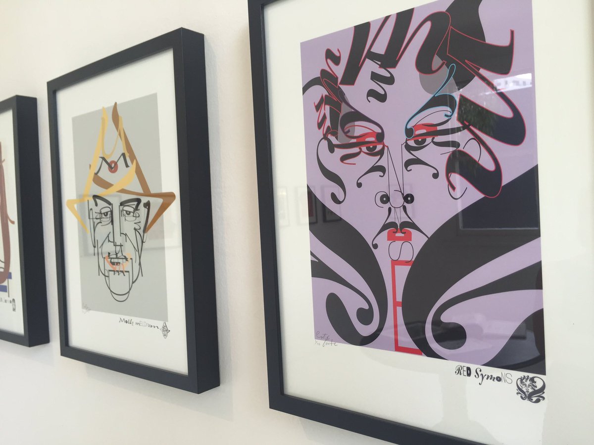 clarerawlinson's tweet image. Melbourne letter artist Maree Coote's take on #JonFaine &amp;amp; #RedSymons - I think she has captured their personalities!