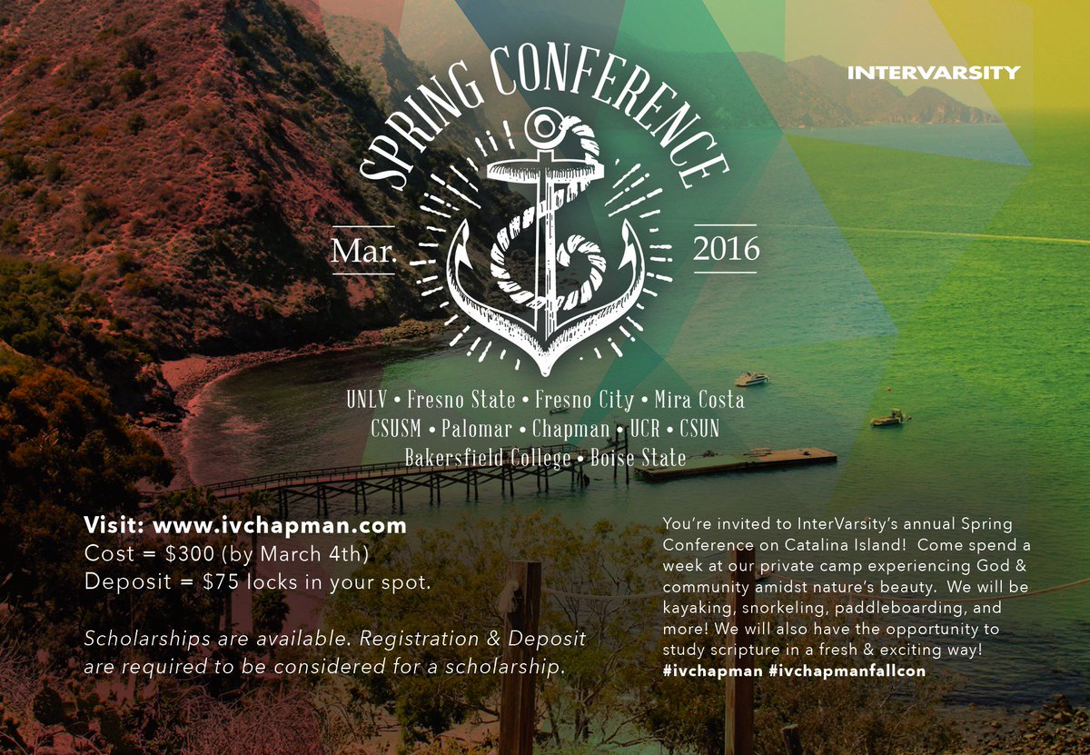 IVChapman's tweet photo. Have you registered for Spring Con yet?! Do it today and join us on Catalina Island! https://t.co/1ttjmfCYjp https://t.co/SiNV8w3LaG
