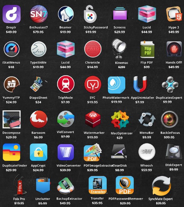 devsnippets's tweet image. Buy What You Want #Mac_Bundle! Choose ANY 10 Apps from a list of 41 for one low price $19.99 bundlehunt.com