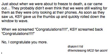 _suzino's tweet photo. Account of KSY congratulating a fan back on the win after MCD. It's like he knows how much this means to IC as well. https://t.co/bFsA6J9BUf