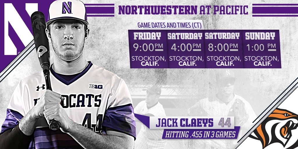 NUCatsBaseball's tweet photo. The #B1GCats are primed for a West Coast trip to face Pacific.

Preview: https://t.co/q2e4ubg7Go https://t.co/VmoLTOypjr