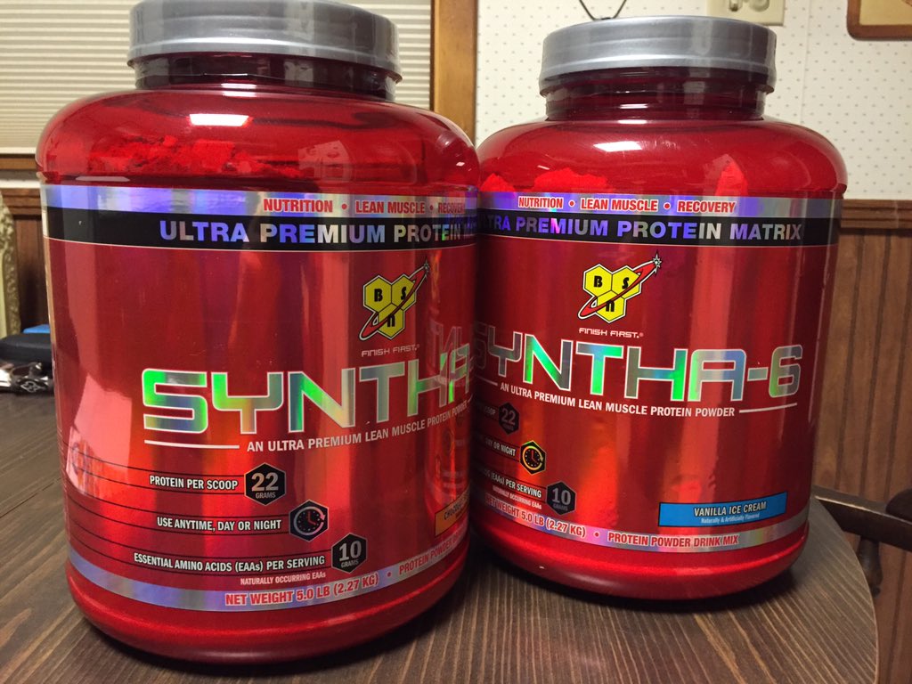 bdc_johncarr's tweet photo. Love my BSN Syntha 6 flavors, purchased at #vitaminshoppe https://t.co/wSVorquqpR