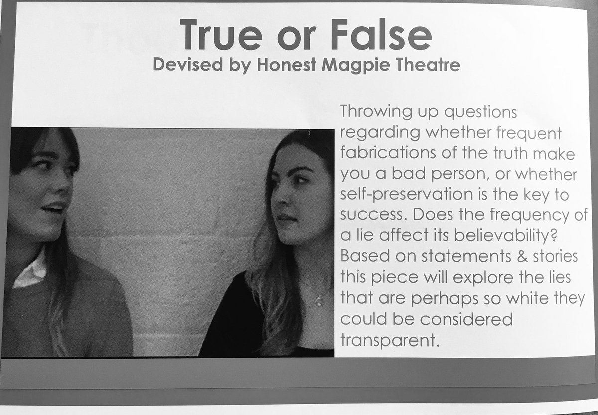 HonestMagpie's tweet photo. A little information behind our first performance from the program last night, excited to see how it develops. https://t.co/pILJz4qOgG