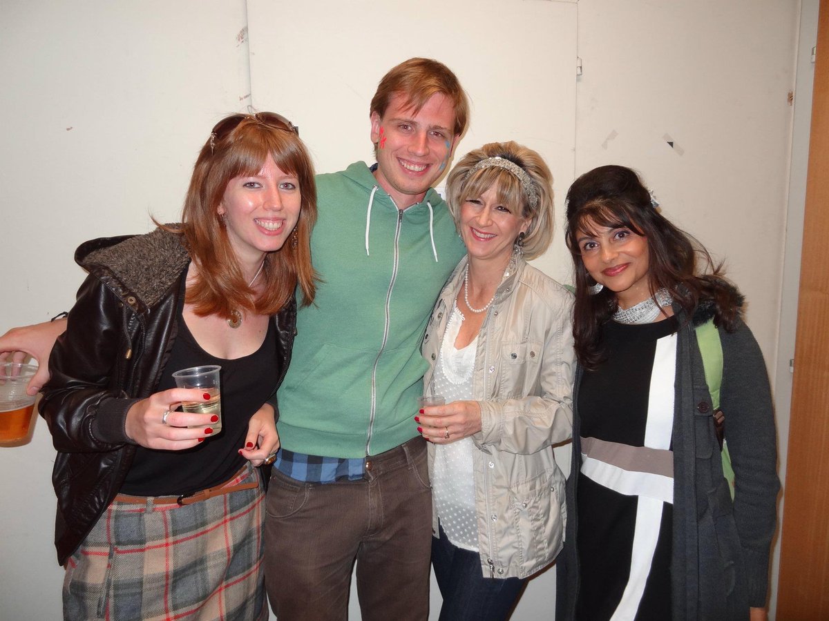 claranellist's tweet photo. Jay (@JayHowarthHTGAP) and I got a photo with Michele de Gennaro and Colette Marx-Neilsen @CERN. #Cernettes https://t.co/y7oAtV7q2O
