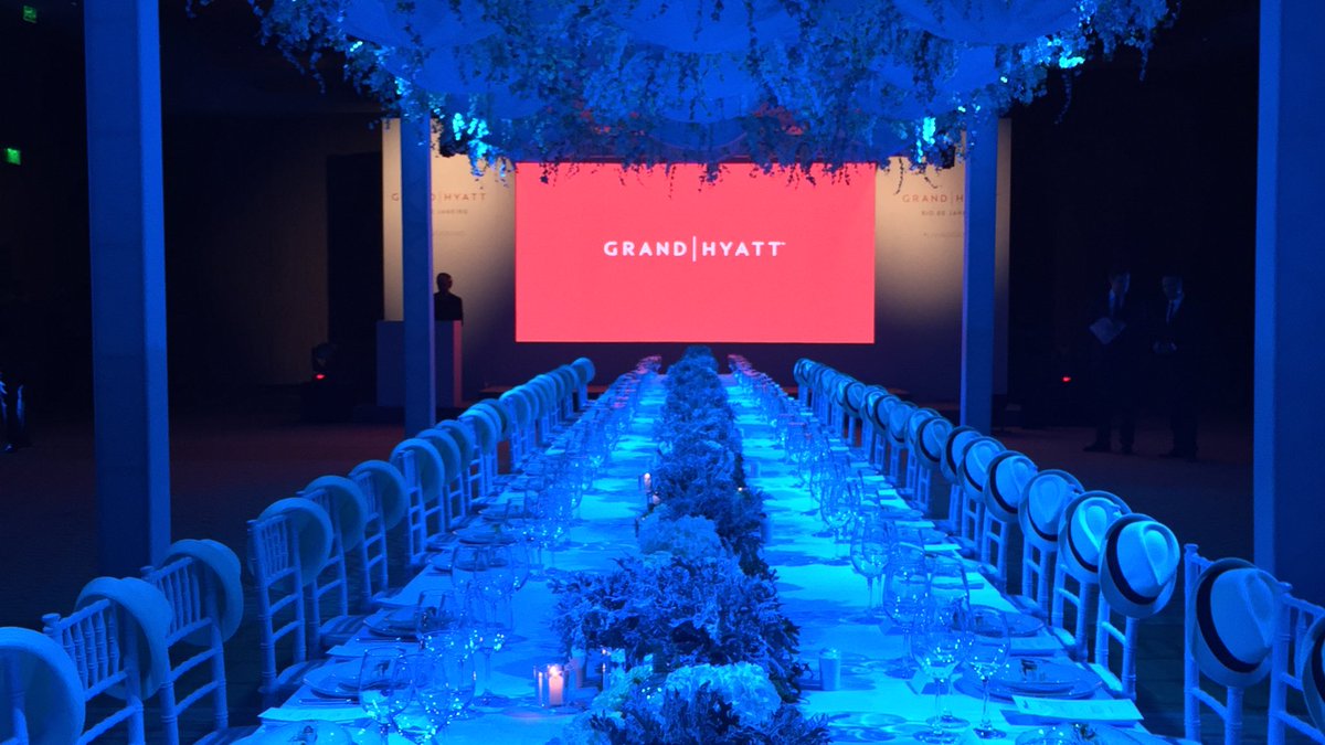 Hyatt's tweet photo. Happening now: @GrandHyatt_SP unveils #GrandHyattRiodeJaneiro, opening in Spring 2016. #LivingGrand https://t.co/D0K4h1sB6J