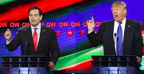 esquire's tweet photo. Let's re-watch the exact moment Marco Rubio destroyed Donald Trump: https://t.co/rSUQiJrPqi https://t.co/1Zreelebql
