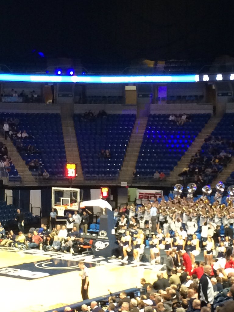 RBreck95's tweet image. Lots of empty seats at the BJC for tip off of Nebraska vs PSu #com476