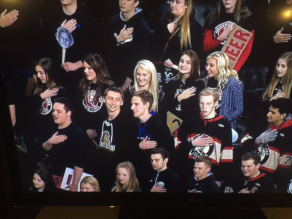 rrboysbball's tweet photo. Go Rider hockey. #riderpride #supportRR. https://t.co/GOOtsxRo1l