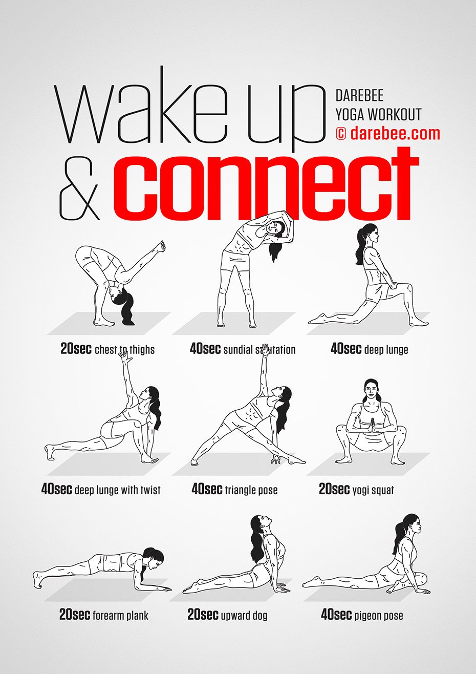 DAREBEE on X: Inner Warrior / Yoga Workout