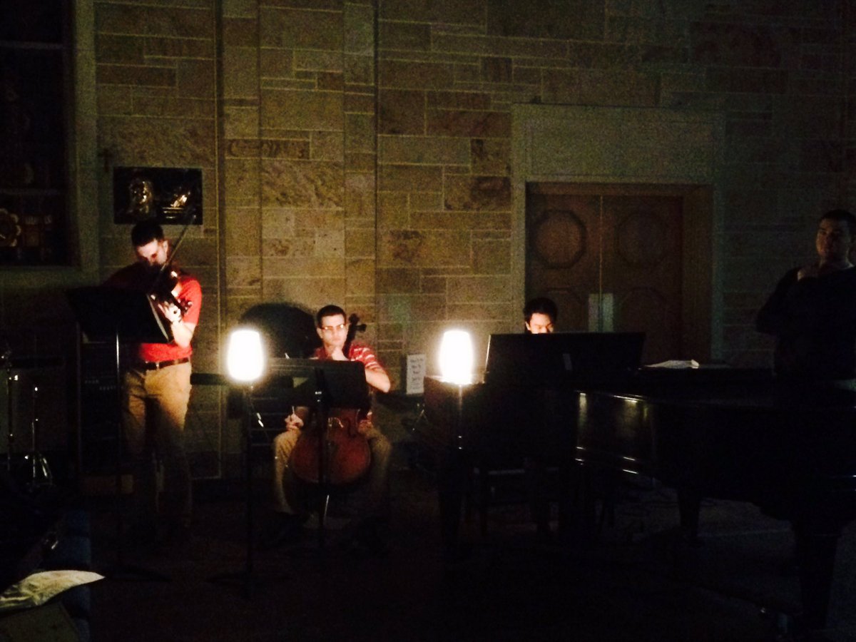 SanDamScholars's tweet photo. Bishop Simon Brute Seminarians rehearse before @MUNewsroom all campus #ReconciliationService https://t.co/N1odcoWqkd
