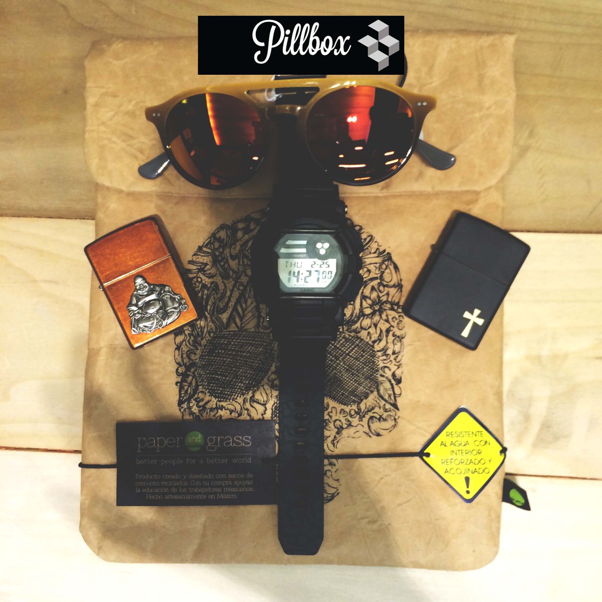 pillbox_mx's tweet photo. Swagga' maista'... need we say mo'? District Eyewewar, Zippo, Paper and Grass, Casio. https://t.co/BgKoVqEGx5