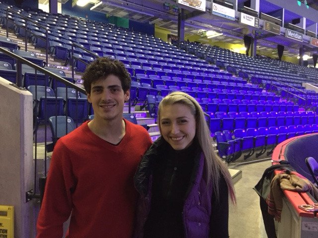 SkateNiagaraIS's tweet photo. Rink side @MeridianCtre -1st practice 4 tomorrow's big show! @namnamnoodle @PiperGilles @PaulDPoirier @KurtBrowning https://t.co/O4ICZ5UQAM