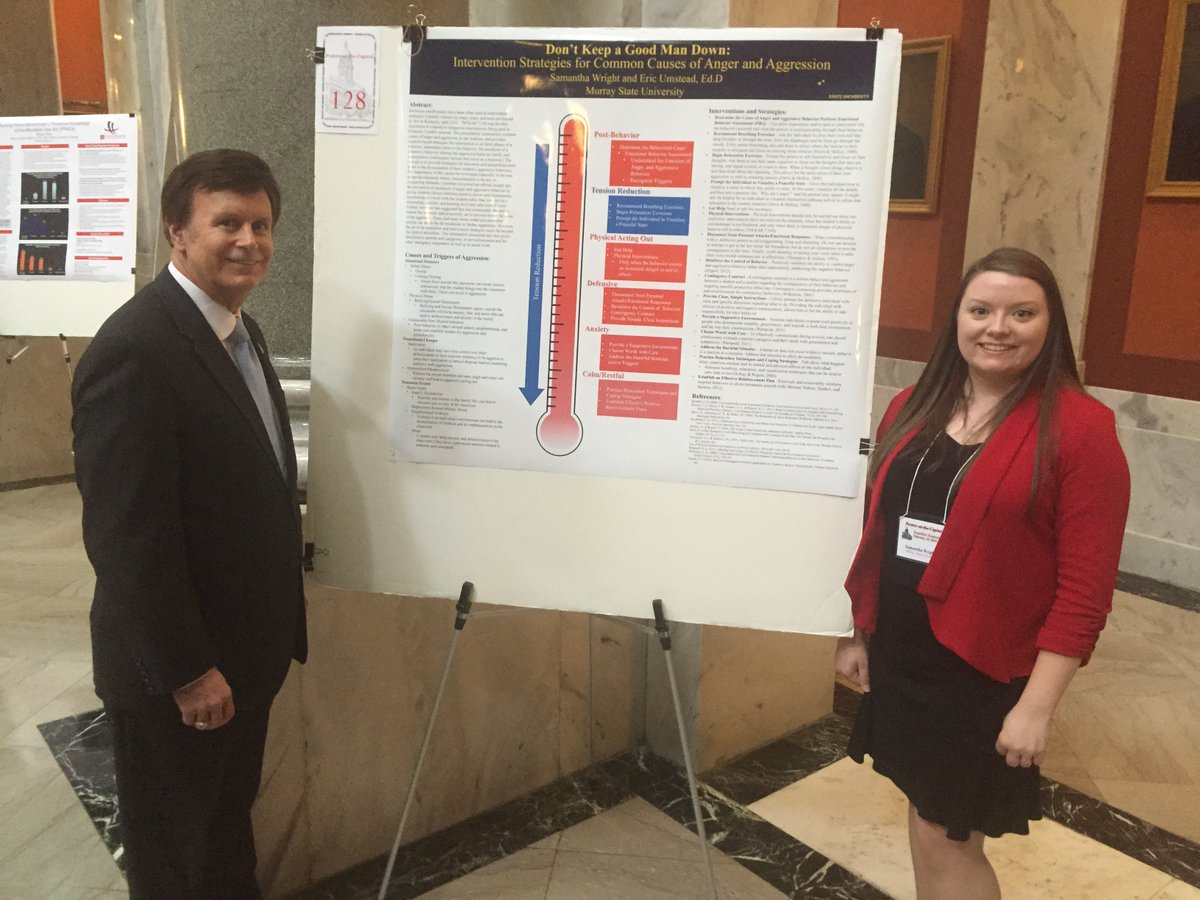 KYTommyThompson's tweet photo. Proud to meet Knottsville's Samantha Wright, student at @murraystateuniv at Posters at the Capitol day today. https://t.co/tpDWRaLwbm