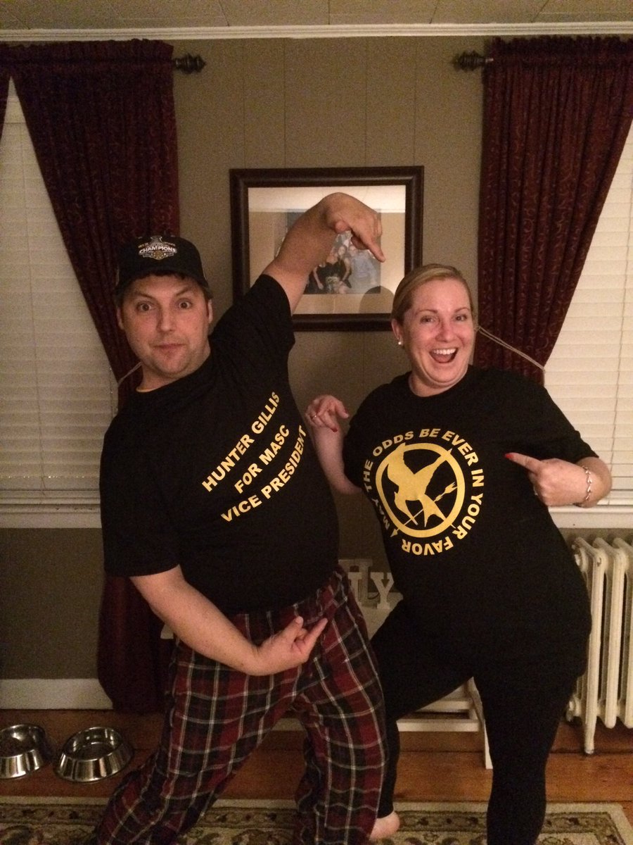 HunterForMASCvp's tweet image. Just two of my biggest supporters repping my MASC campaign tshirts! The odds are definitely in their favor 😂🏹🔥
