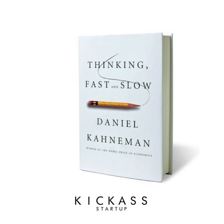 kickasstartup's tweet photo. #mustread book Thinking, fast and slow by #danialkahneman https://t.co/3L8BsTKKL0