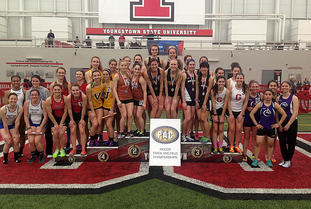 PAC_Athletics's tweet photo. Women DMR
1-@GenevaAthletics 13:12.87
2-Waynesburg
3-Westminster 

https://t.co/1d3jlNHwHj https://t.co/ZmFJb863zc