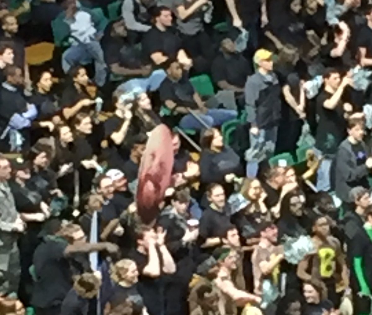 mlh_holmes's tweet photo. Faces in the crowd. Because #Blazers #StudentSectionRules
#uab #BlackoutBartow https://t.co/HUeLs0EzoD