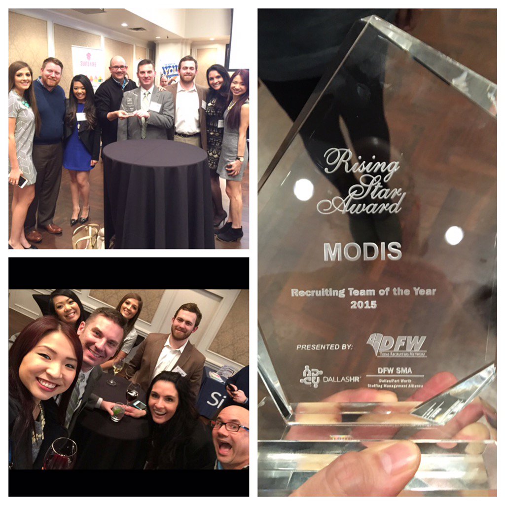 IKnowSoftware's tweet image. My team got &quot;Rising Star Award&quot; for 2015!!! So proud, love these guys. #ModisDallas