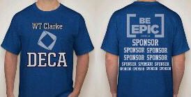Clarke_DECA's tweet photo. DECA shirt order forms are up on the website and are due Friday, 2/26 (TOMORROW)🔷 https://t.co/YqxL7Ax9dE