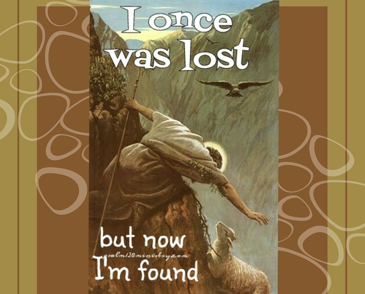 psalm128min's tweet photo. I was the one lost sheep He came for me #amazinggrace #lostsheep #hecameforme #searchingforme #thelordismyshepherd https://t.co/nALyleE30o