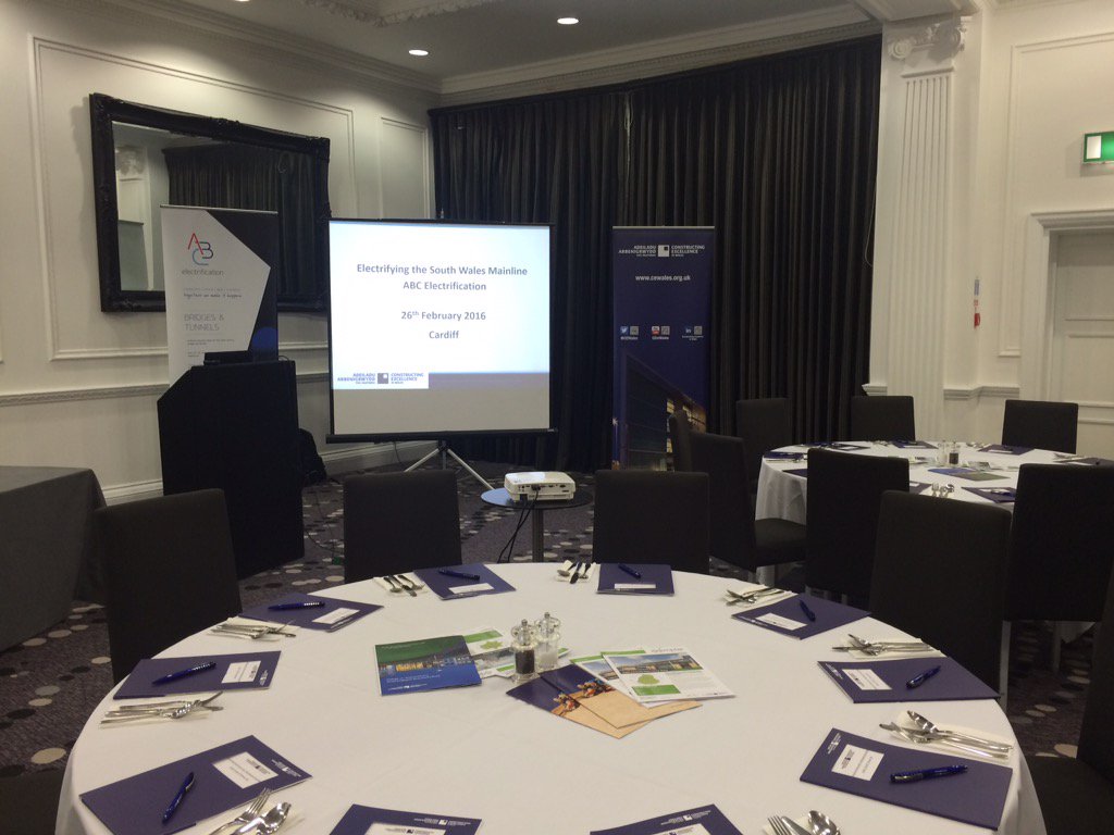 susanmselkirk's tweet photo. @cewales #bestpracticeclub #cardiff breakfast event with @networkrailwest #abcelectrification https://t.co/4XaVHfiqK9