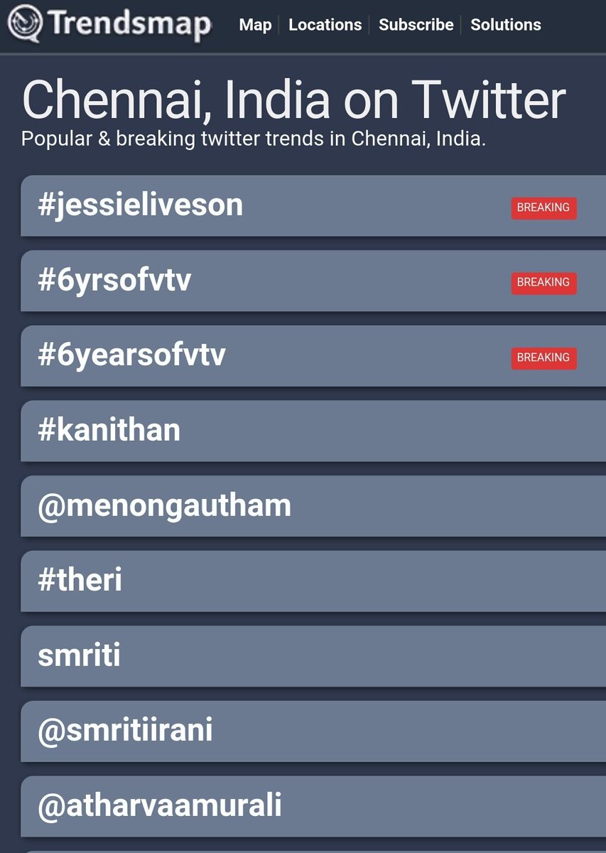 STR_360's tweet photo. #6yrsofVTV is trending breaking in @TrendsChennai with #Jessieliveson 💕
@iam_str @trishtrashers #6YearsOfVTV https://t.co/uaQgmLr7FR
