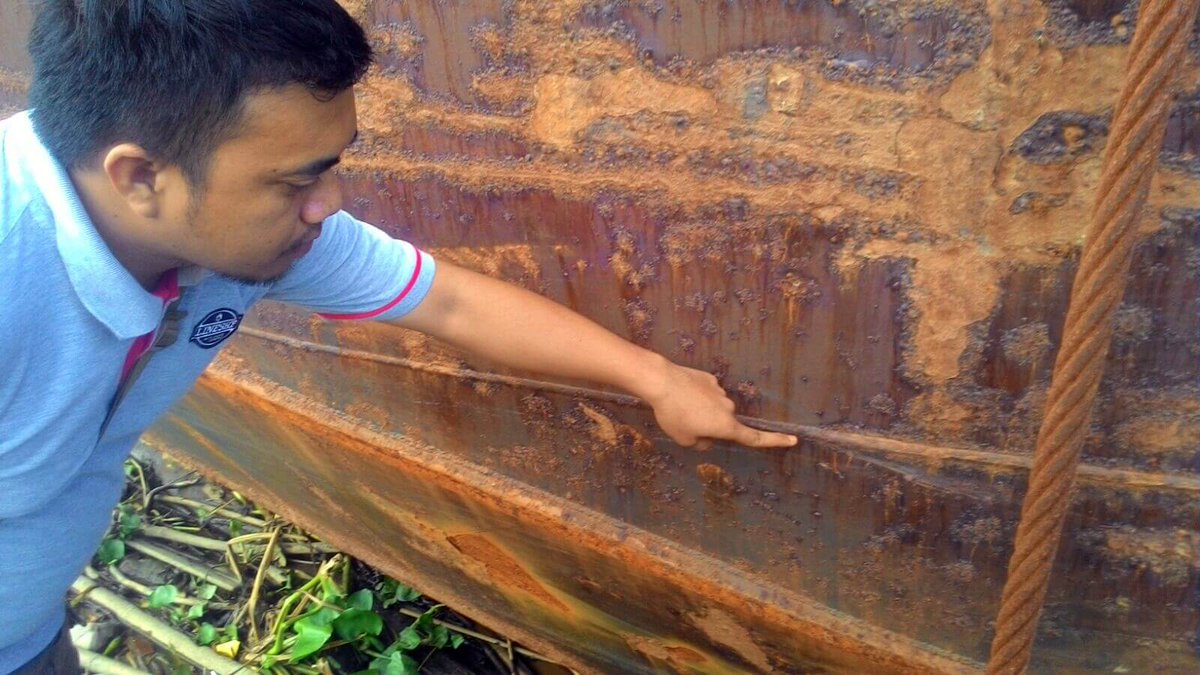 Kapal Fery penyebrangan tenggelam, Polres Kukar Gelar Olah TKP -  polreskukar.com/20160226/kapal…