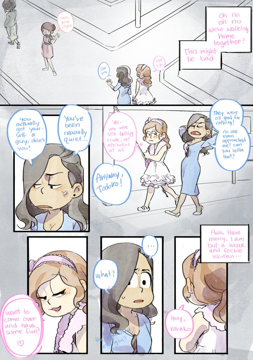 shouriii's tweet photo. todoko hitting on karako gives me life https://t.co/RLmBoRlMOu