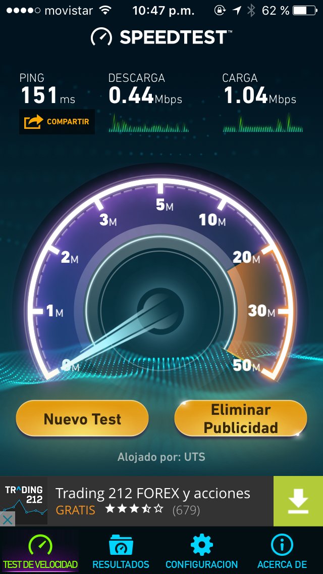 Q chevere pagar por 4MB de navegación a <a href="/NetUnoOficial/">NetUno</a>  y te consigues con estos resultados en #speedtest