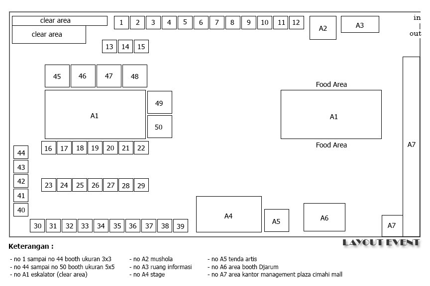 layout booth tenant #infodistro #clothfest2016 #infoevent #supermusicid #telkomselfest2016 #infobdg