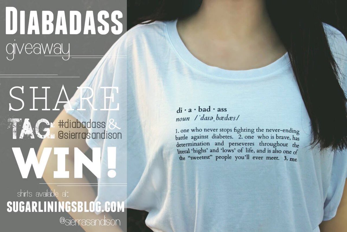 B_jewski's tweet photo. I need this shirt to wear everyday @sierrasandison #diabadass #T1D https://t.co/lY8VGWKY5m