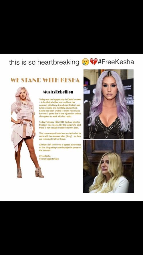 kinslee_andelin's tweet photo. Please retweet. #FreeKesh #FreeKeshaNow #istandwithkesha @KeshaRose stay strong. You got this. https://t.co/2RgvKvFKo8