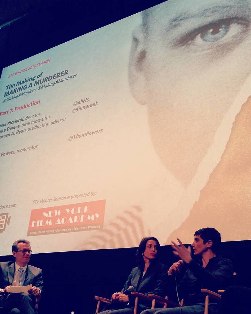 dvd_white's tweet photo. Amazing evening hearing from the makers of #MakingAMurderer @ #stfdocs https://t.co/L1hkzRnnns https://t.co/Hw4If68M82