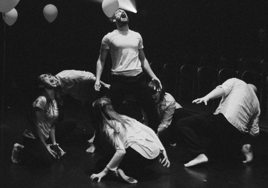 andrewgummer's tweet image. Killer shot from #subwaycircus of me losing my shit. #yeg #yegtheatre #yegdance shows until Saturday!