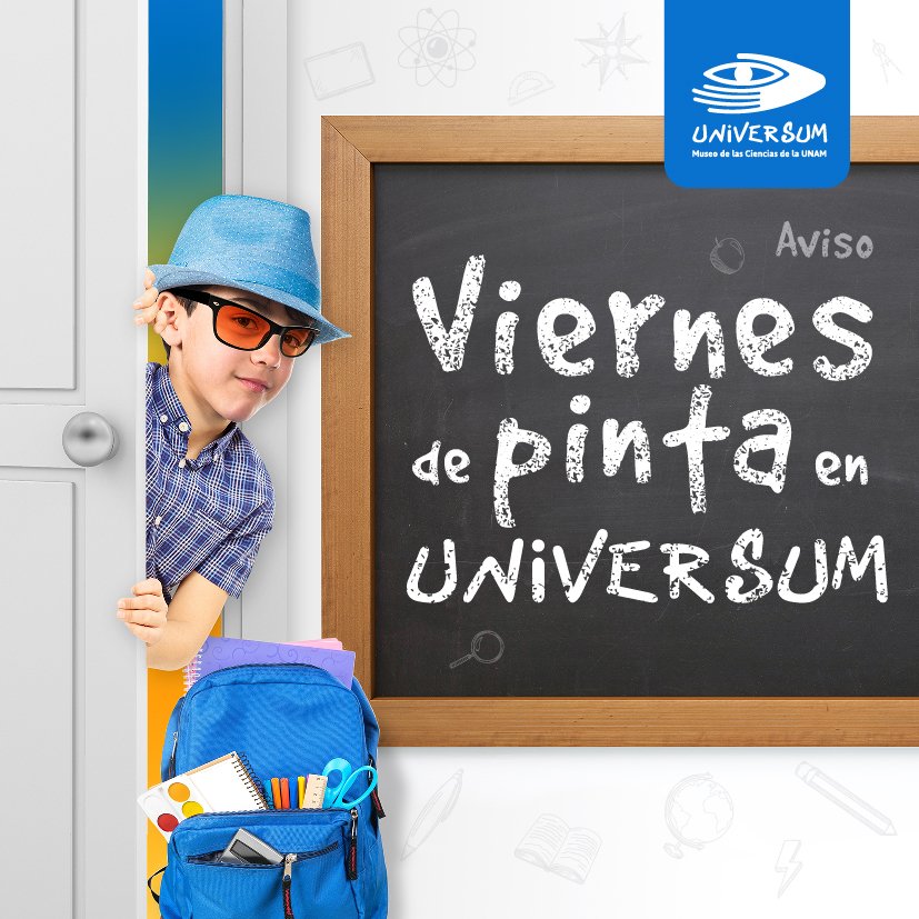 UniversumMuseo's tweet photo. ¡Vente de pinta con Ciencia! Iniciamos mañana. 
Conoce las actividades en: https://t.co/KEcqv7Jx9I #EntradaLibre https://t.co/WeatfFzfFM