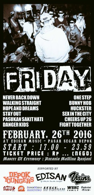 Refresh Wear a supported <a href="/DEPOKYOUNGERS/">Depok Youngers</a> present at <a href="/edisanofficial/">EDISAN MUSIC</a> Ps.segar Depok Jl.Tole Iskandar Depok 2. Yuk!