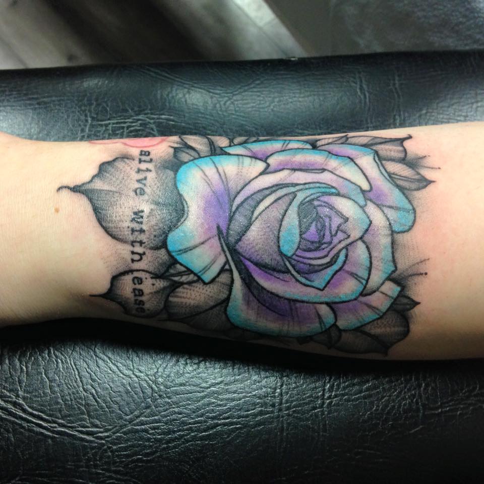 WithinRust's tweet photo. Today was a pretty cool moment for us.  Ladies and gents, the first ever WR tattoo on @LydCanScream !!! https://t.co/hCODss9bvS