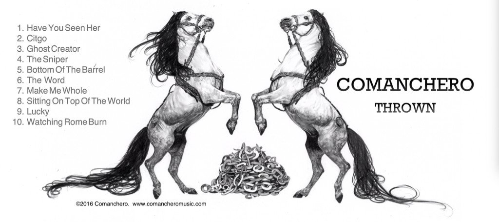 Album art and track listing from our upcoming release! Graphite drawings by Lisa Iglesias.