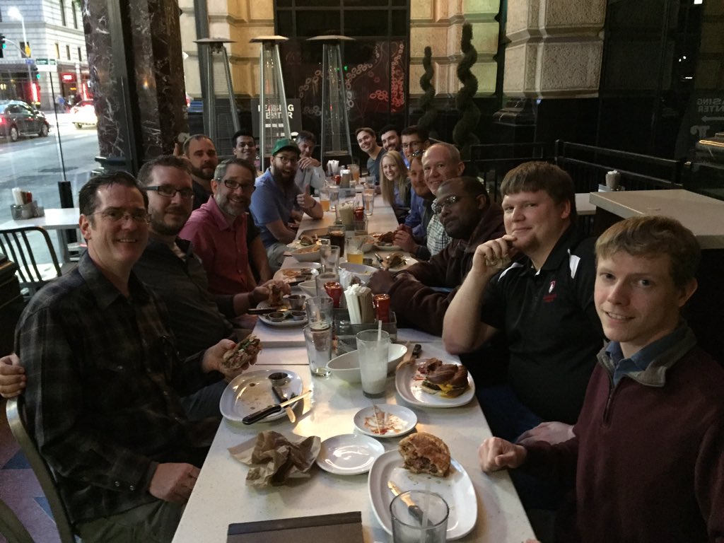 KevinMLindsay's tweet photo. Realized I posted the wrong group shot from earlier! It's a lot better to see everyone in this one. Oops! #OUTC16 https://t.co/tQ0BAPKsNL