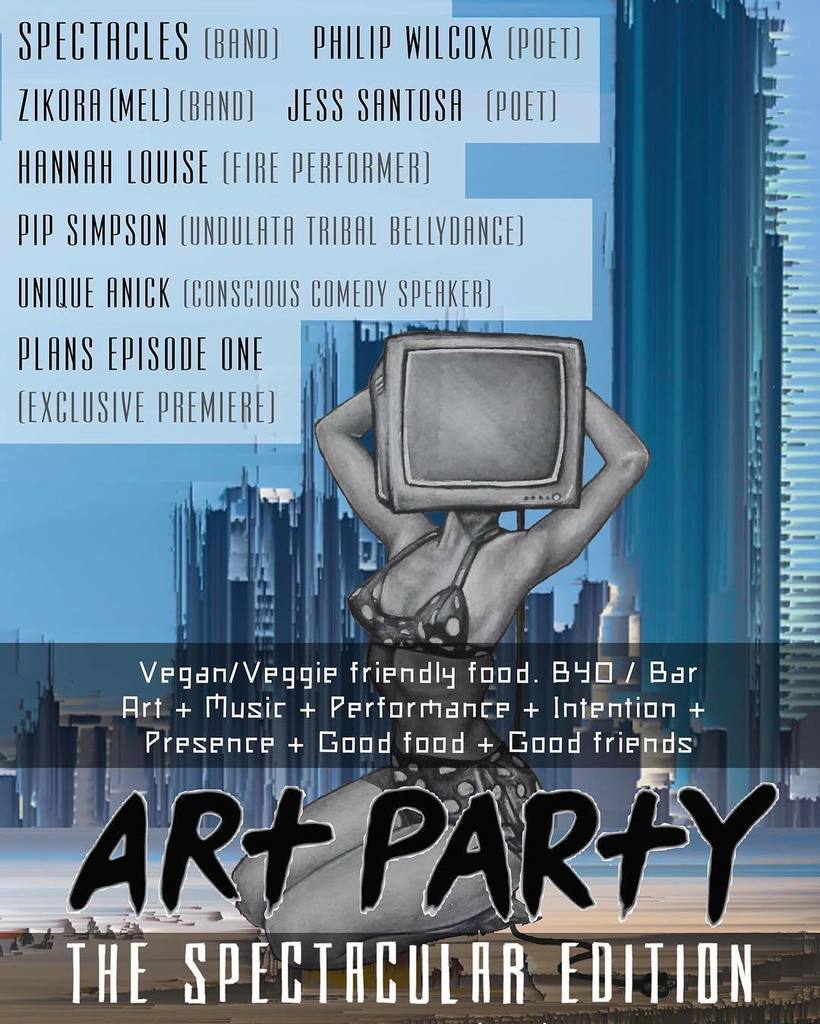 itspapafire's tweet photo. Rocking @artpartyaus tonight. Get down. Goodtimes. #spectaclesband #wreckcreation #livemusic #hiphop https://t.co/nMpPuZdTCv