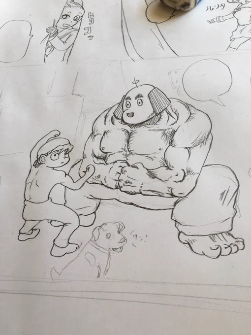 久々に筋肉書いてる 
